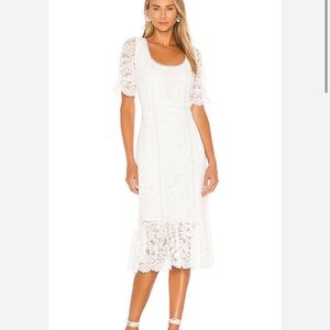 BB Dakota White Lace  Dress - Size 4